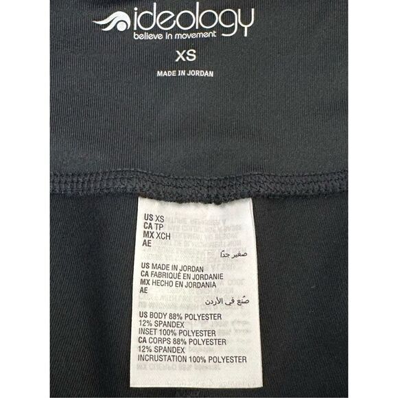Ideology Women’s Black Heather Colorblocked Cropped Leggings Size XS - Picture 5 of 10
